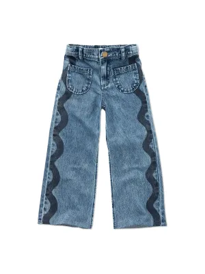 Sproet &amp; Sprout-Girls straight denim -Blue denim