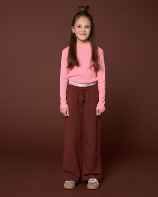Petit Blush-Rib Turtle Neck | Rose -Tops