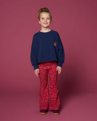 Petit Blush-Bowie Flared Pants | Winter Flower AOP-Pants