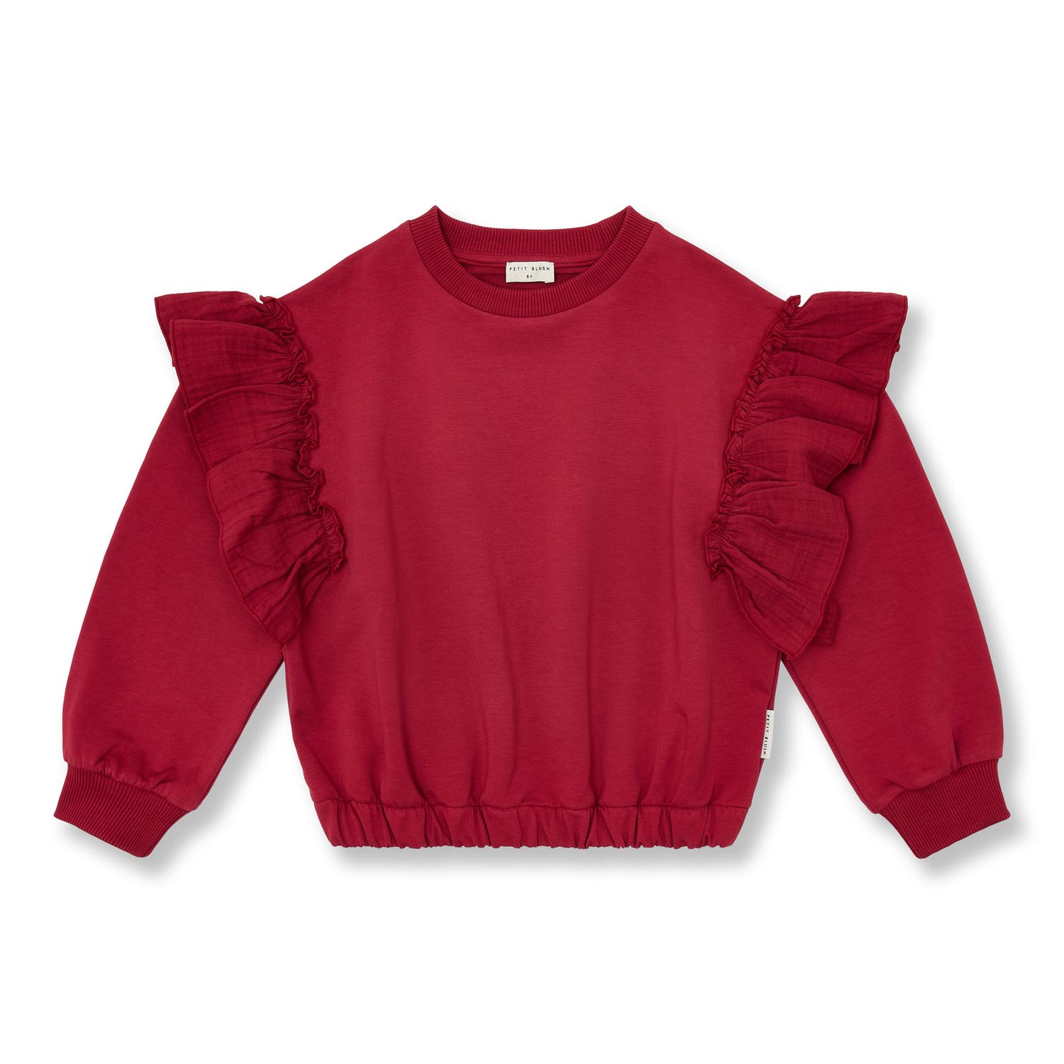 Petit Blush-Sweater Ruffles | Garnet-Sweaters