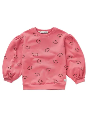Sproet &amp; Sprout-Sweatshirt Club Chaos print pink-Bloom