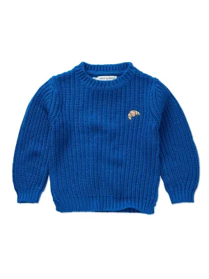 Sproet &amp; Sprout-Sweater cable knit blue-Blueprint
