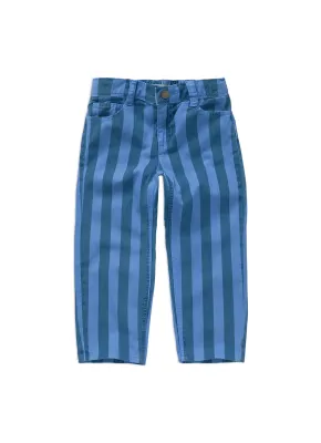 Sproet &amp; Sprout-Straight denim pants stripes blue-Blue denim