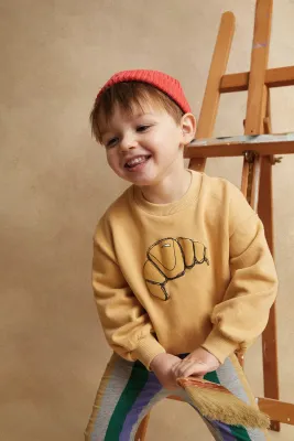 Sproet &amp; Sprout-Sweatshirt Croissant -Sand