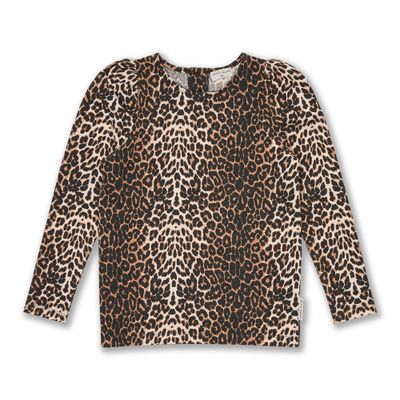 Petit Blush-Puff Sleeve Top | Leopard AOP-Tops