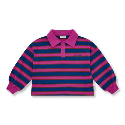 Petit Blush-Polo Sweater | Stripe-Sweaters