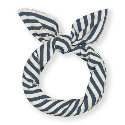 Gray Label-Multi Swaddle - Scarf GOTS-Pirate Black - Cream