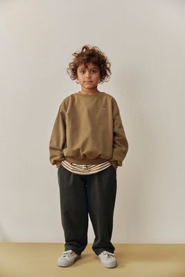 Gray Label-Baggy Oversized Trousers GOTS-Pirate Black