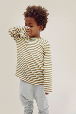 Gray Label-L/S Tee GOTS-Woody - Cream