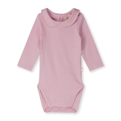 Gray Label-Baby Collar Onesie GOTS-Bubblegum - Cream