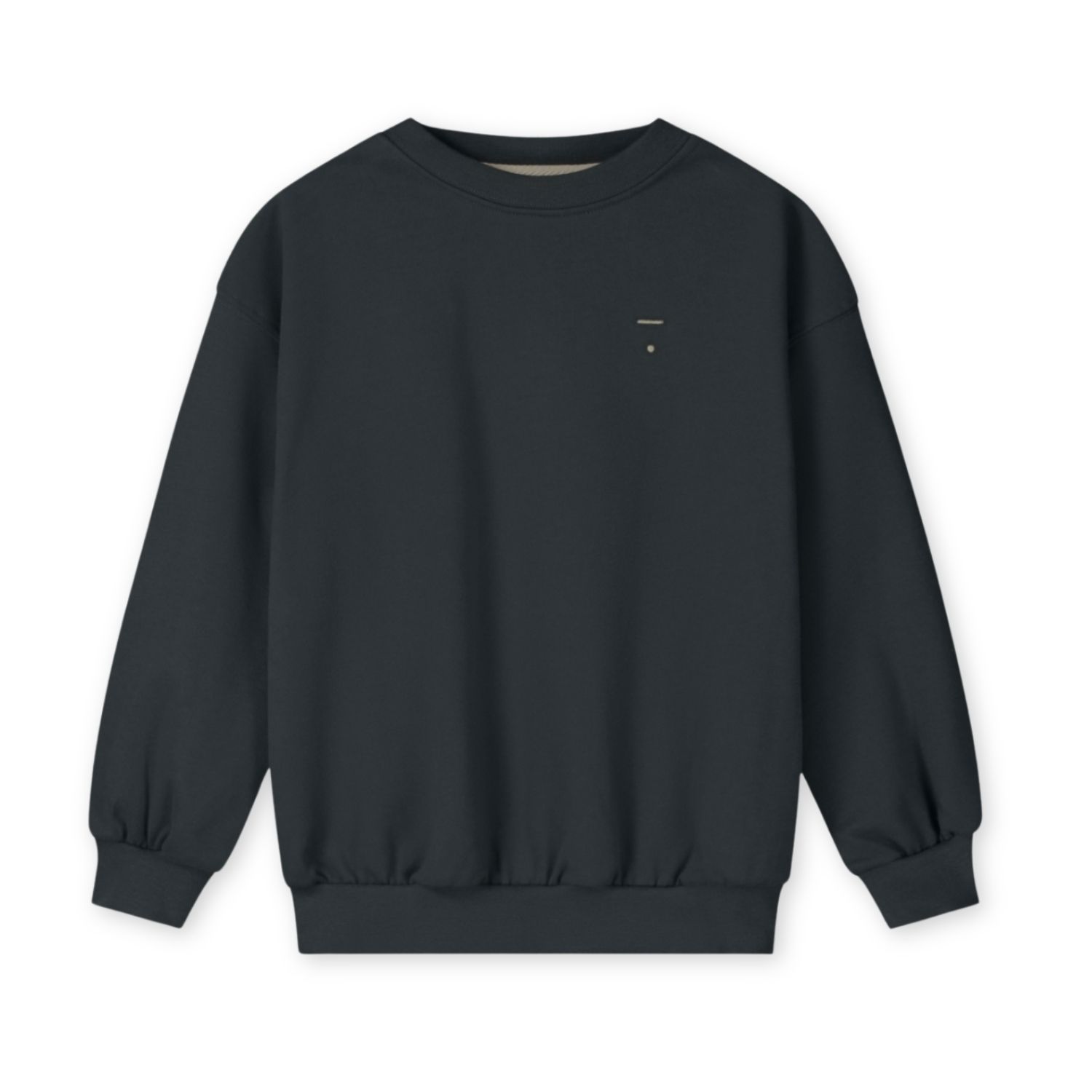 Gray Label-Dropped Shoulder Sweater GOTS-Pirate Black