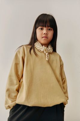 Gray Label-Dropped Shoulder Sweater GOTS-Cookie