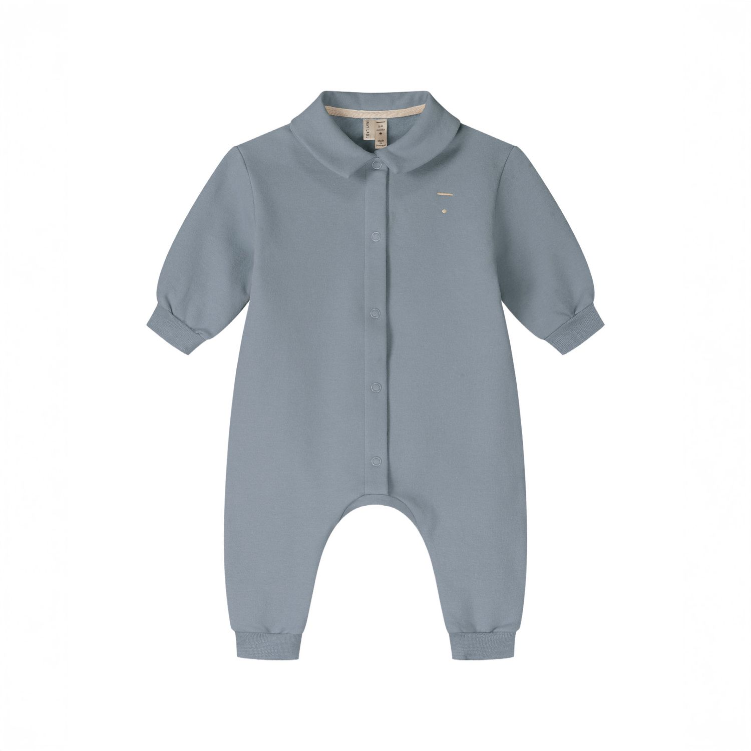 Gray Label-Baby Collar Suit GOTS-Stone Gray
