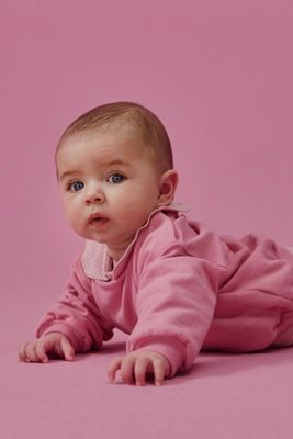 Gray Label-Baby Dropped Shoulder Sweater GOTS-Bubblegum