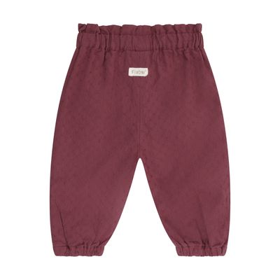 FIXONI-Pants Woven w. Lining-Crushed Berry