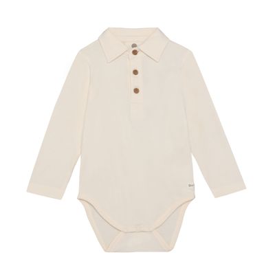 ENFANT-Body LS Polo-Pearled Ivory-1730