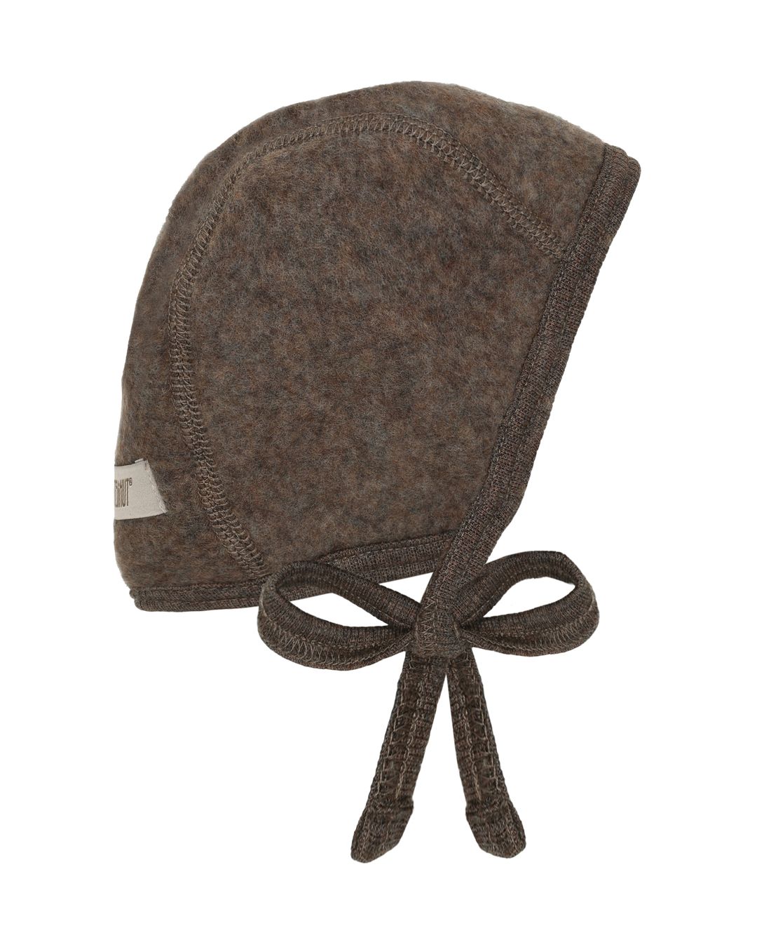 HUTTELIHUT-Bonnet Wool Fleece-Brown Melange