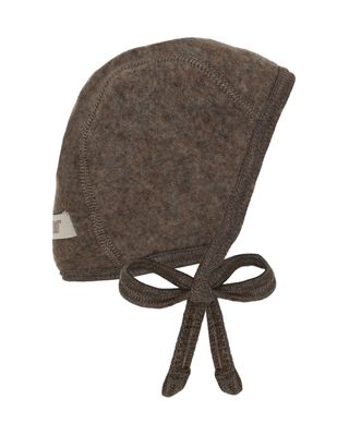 HUTTELIHUT-Bonnet Wool Fleece-Brown Melange