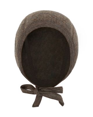 HUTTELIHUT-Bonnet Wool Fleece-Brown Melange
