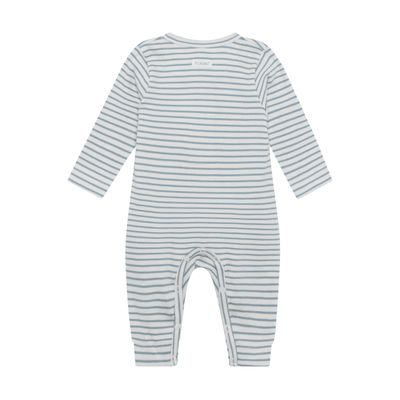FIXONI-Romper LS Rib-Dusty Blue