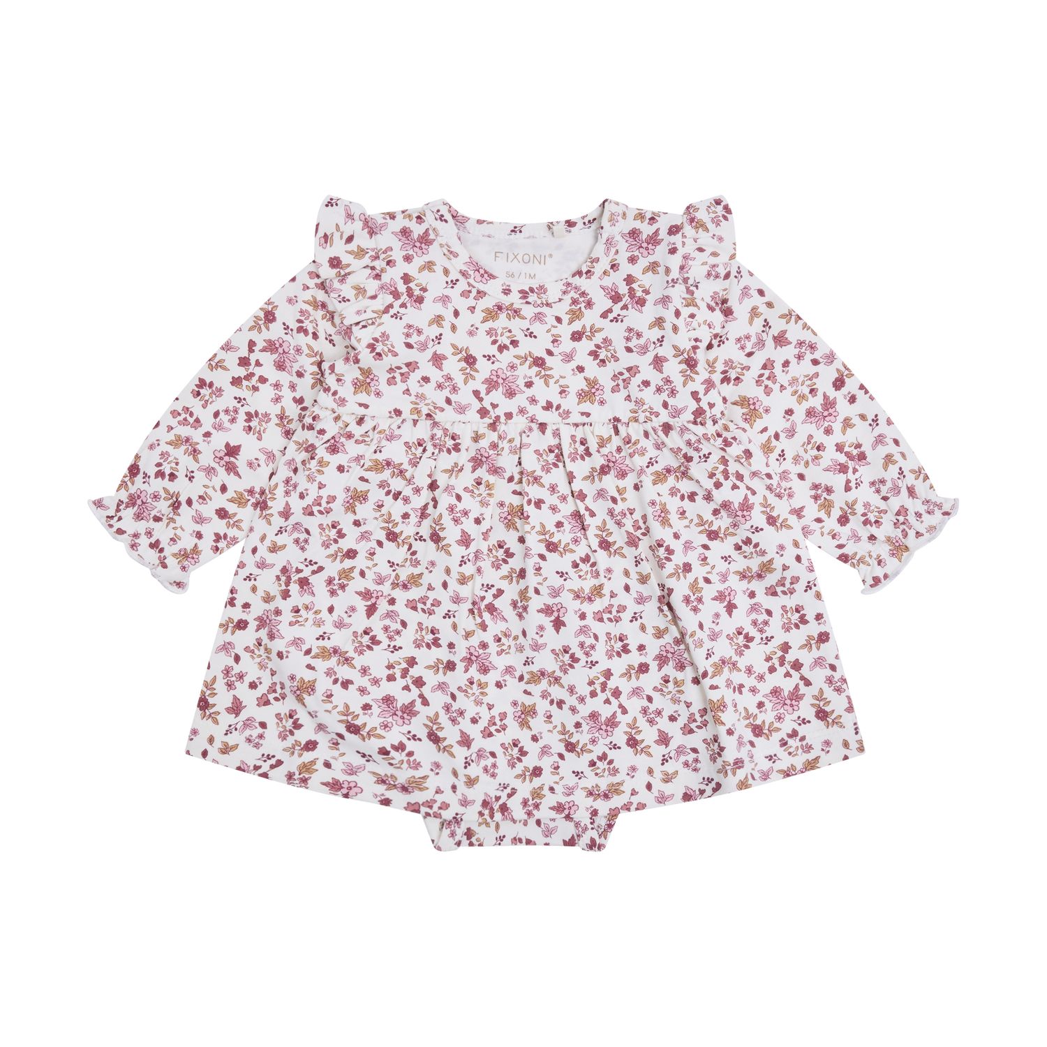FIXONI-Body Dress LS-Nostalgia Rose