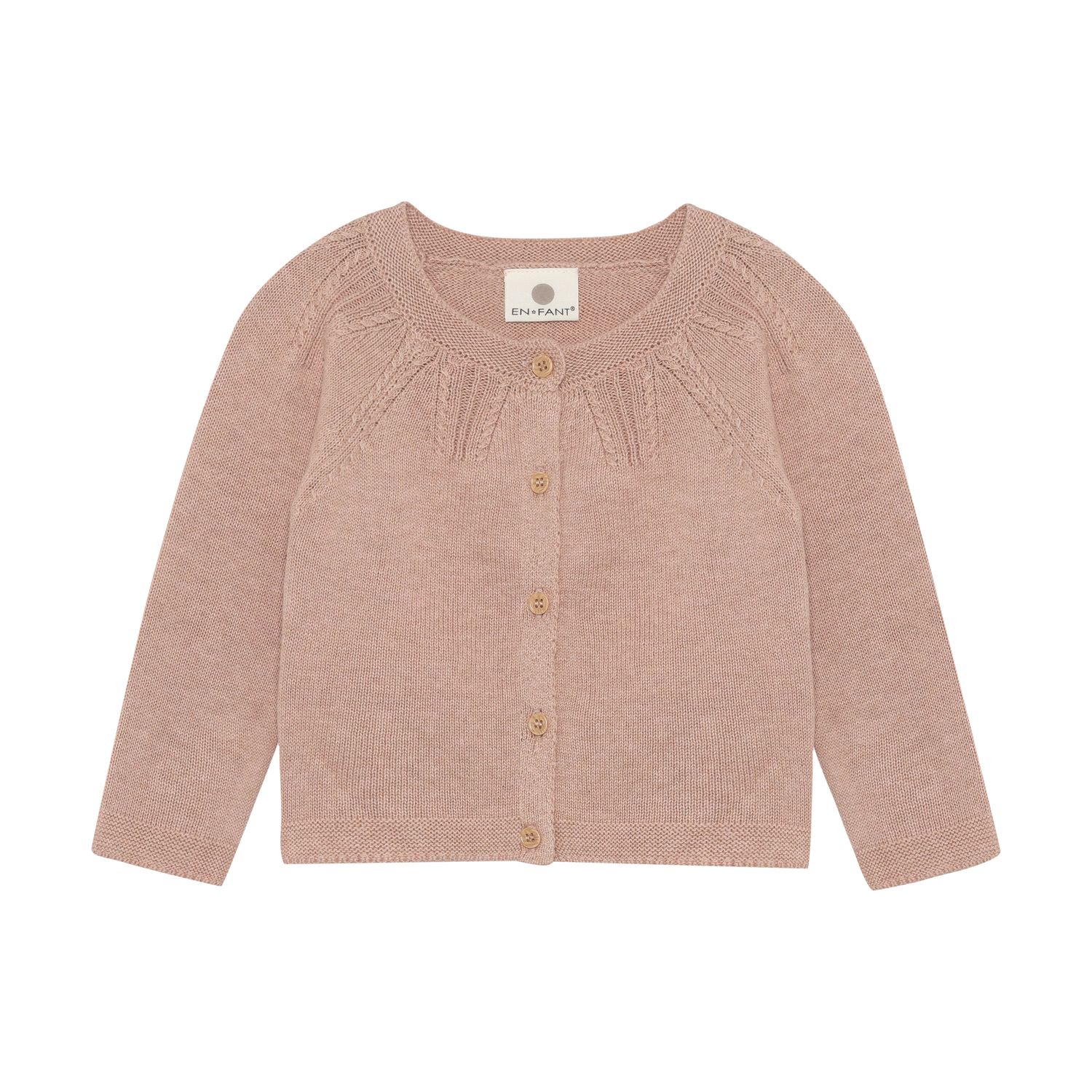 ENFANT-Cardigan Knit-Adobe Rose