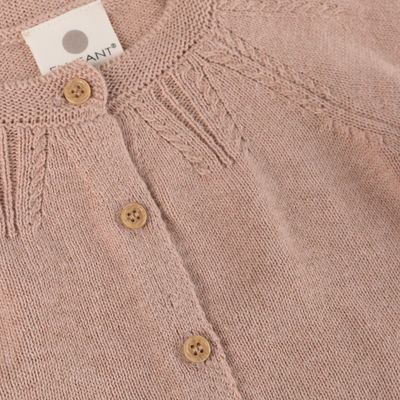 ENFANT-Cardigan Knit-Adobe Rose