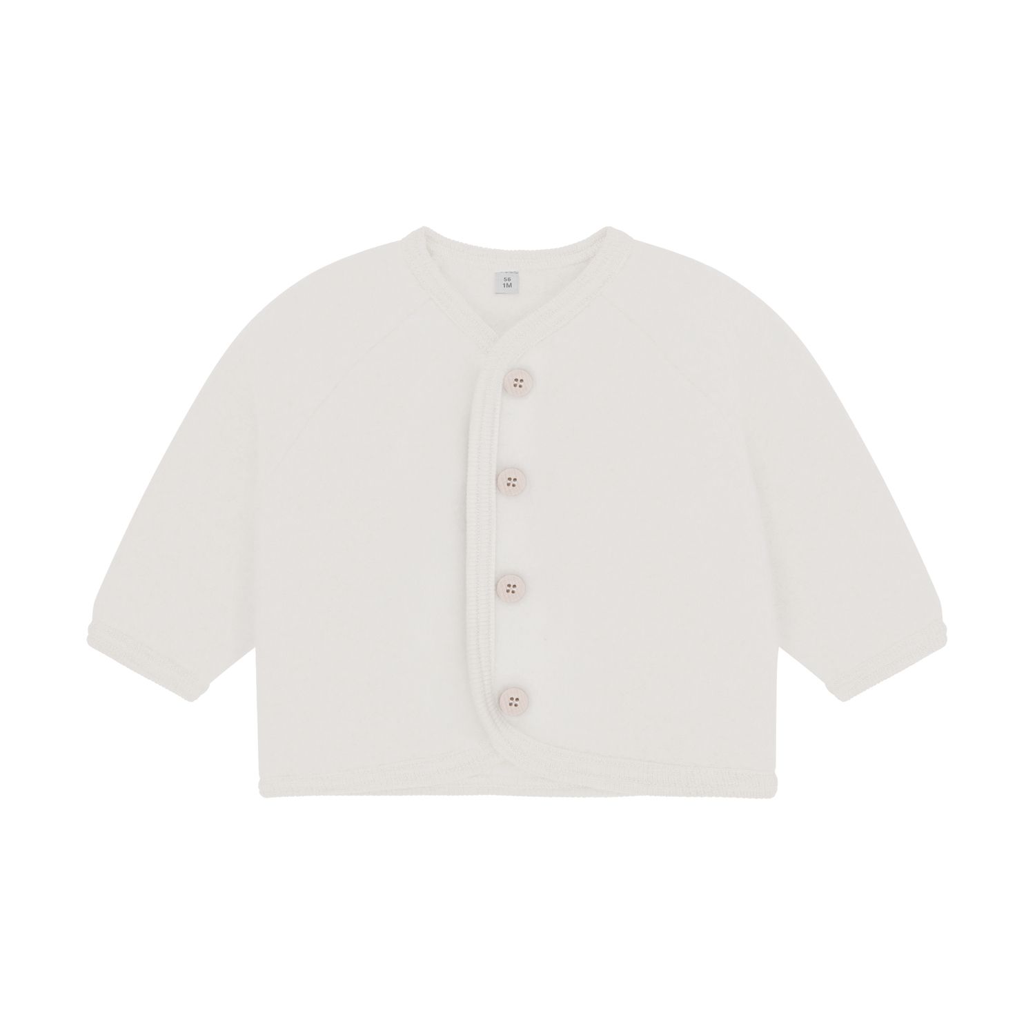 HUTTELIHUT-Jacket Wool Fleece w. Buttons-Tofu