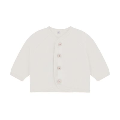 HUTTELIHUT-Jacket Wool Fleece w. Buttons-Tofu