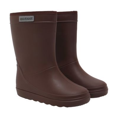 PRE-ORDER - ENFANT-Thermo Boots Solid-Coffee Bean
