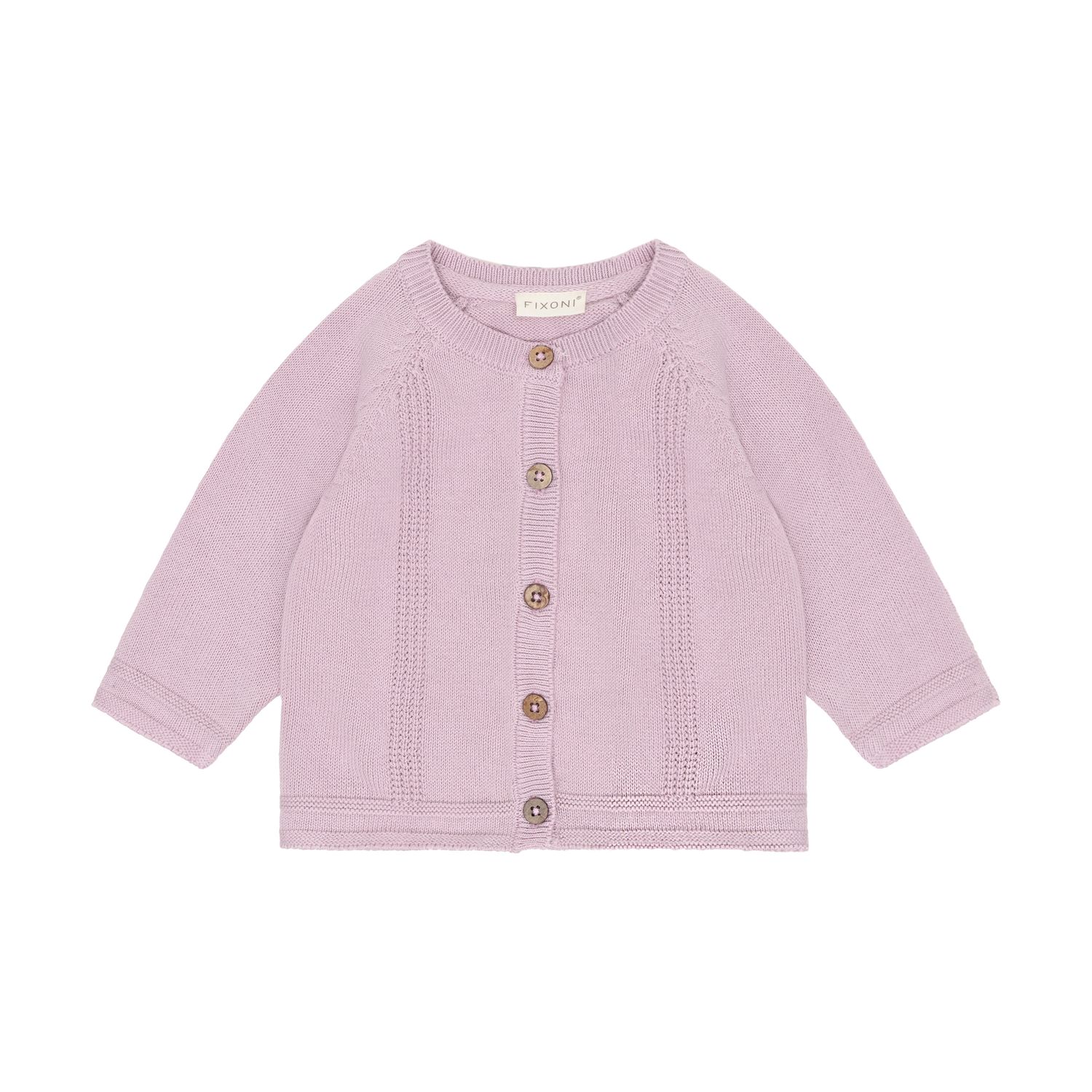 FIXONI-Cardigan Knit-Keepsake Lilac