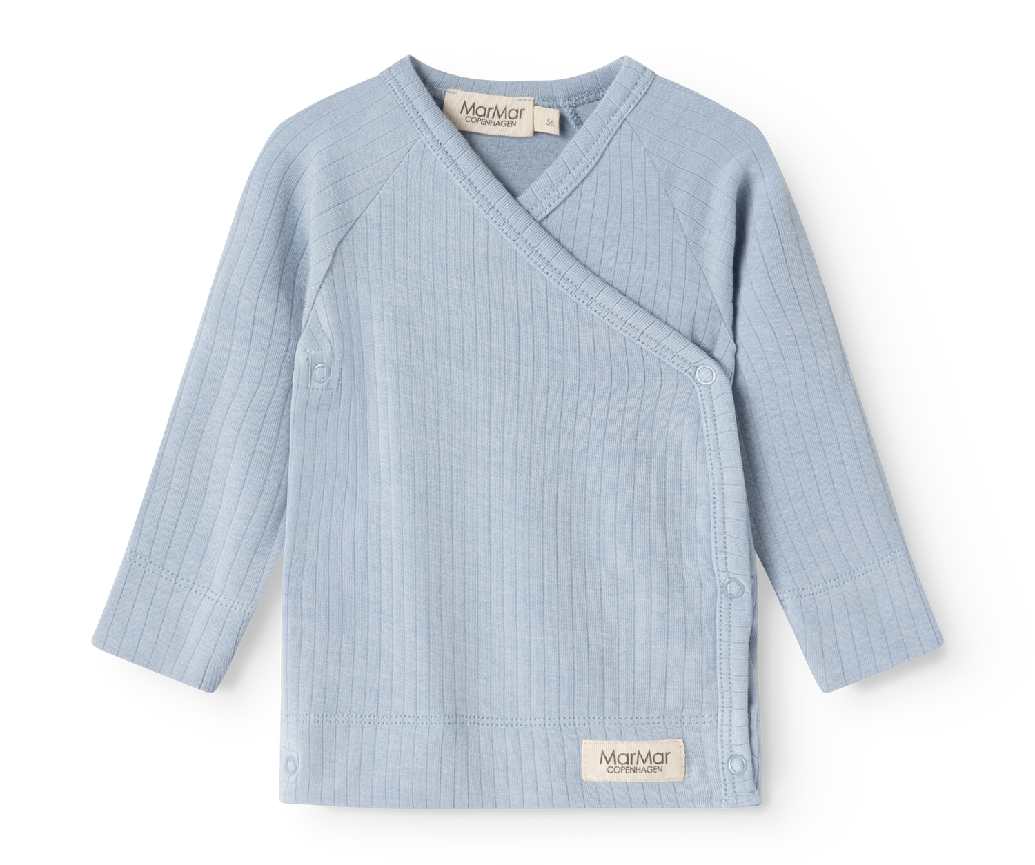 MarMar Copenhagen-Tuti Wrap LS-Blue Coast-T-shirts