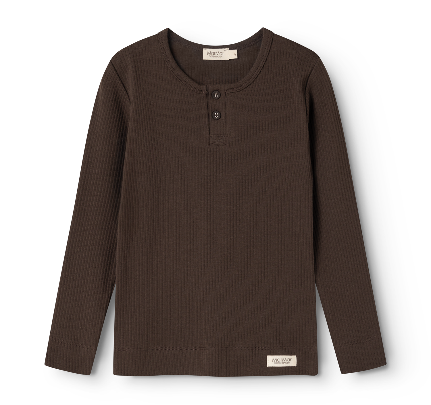 MarMar Copenhagen-Tee LS-Dark Roast-T-shirts