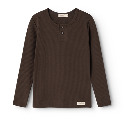 MarMar Copenhagen-Tee LS-Dark Roast-T-shirts