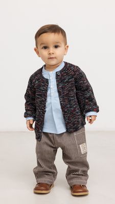 MarMar Copenhagen-Panto-Dark Brownie Stripe-Pants