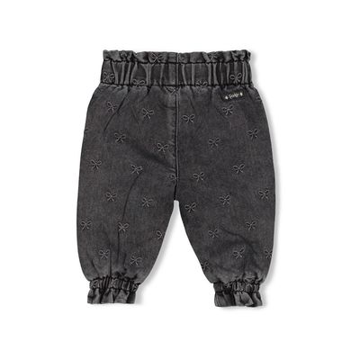 Feetje-Broek denim met borduurdsels - Winter Denims-Antraciet