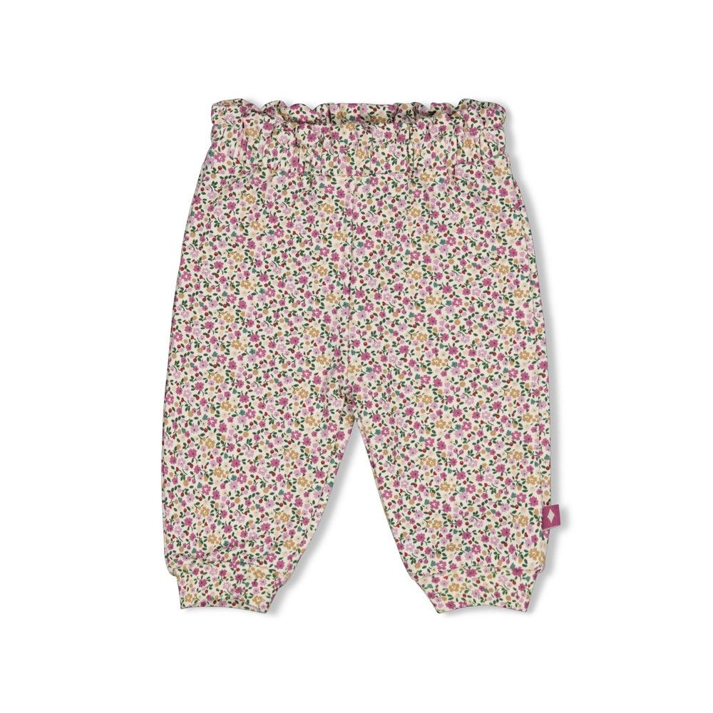 Feetje-Broek AOP - Afternoon Tea-Creme