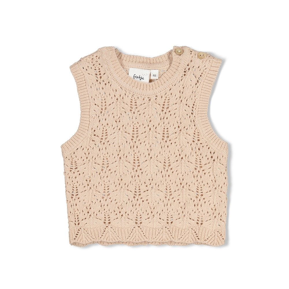 Feetje-Spencer gebreid - Lucky Bloombird-Offwhite