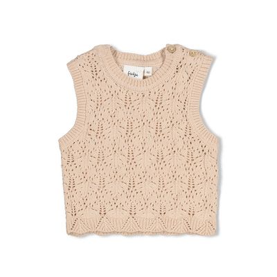 Feetje-Spencer gebreid - Lucky Bloombird-Offwhite