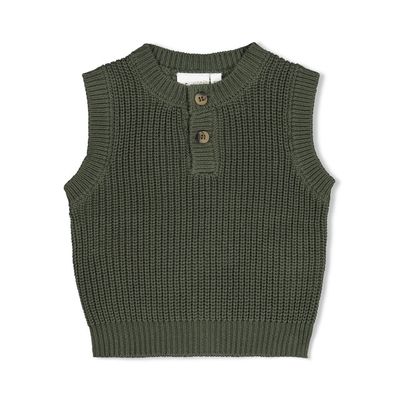 Feetje-Spencer gebreid - Wiggle and Waddle-Groen-W2622-51200051