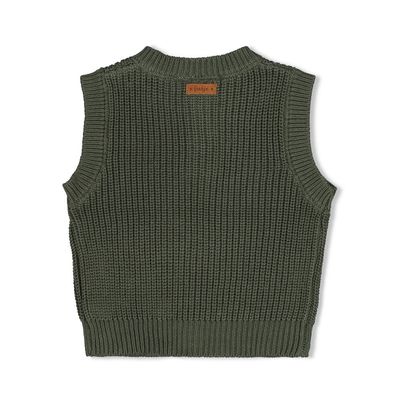Feetje-Spencer gebreid - Wiggle and Waddle-Groen-W2622-51200051