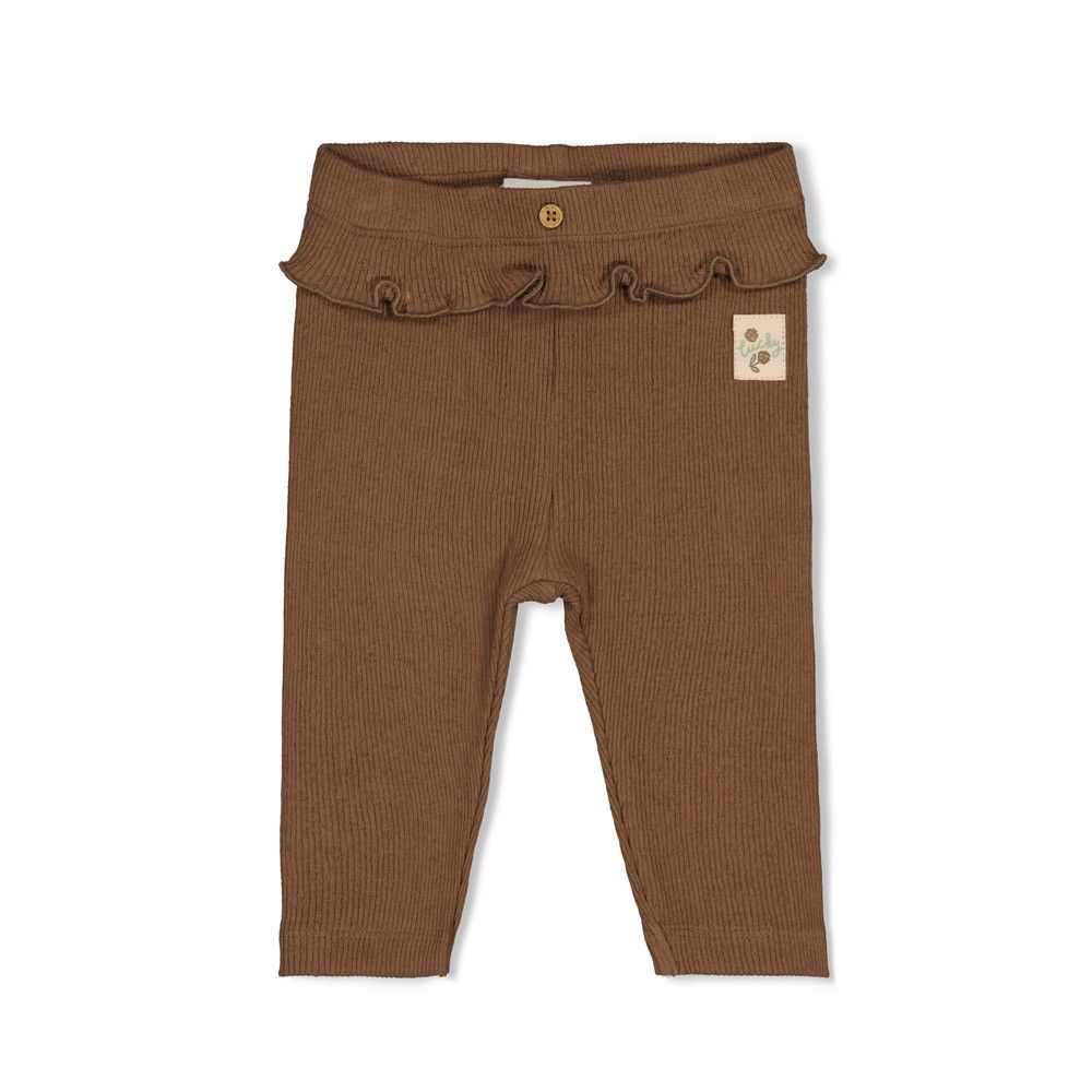 Feetje-Legging pointelle rib - Lucky Bloombird-Bruin-W2623-52202628