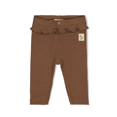 Feetje-Legging pointelle rib - Lucky Bloombird-Bruin-W2623-52202628