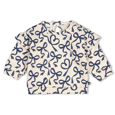 Feetje-Sweater AOP relaxed fit - Winter Denims-Offwhite