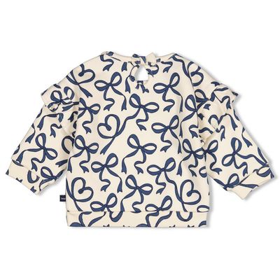 Feetje-Sweater AOP relaxed fit - Winter Denims-Offwhite