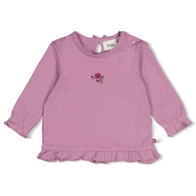 Feetje-Longsleeve ruches - Afternoon Tea-Lila