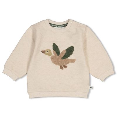 Feetje-Sweater - Wiggle and Waddle-Offwhite melange-W2622-51602840
