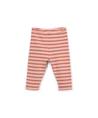Play Up-STRIPED JERSEY LEGGINGS-TAPESTRY/