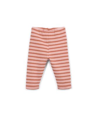 Play Up-STRIPED JERSEY LEGGINGS-TAPESTRY/
