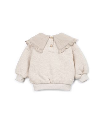 Play Up-FLEECE SWEATER-SKETCHES-Creme